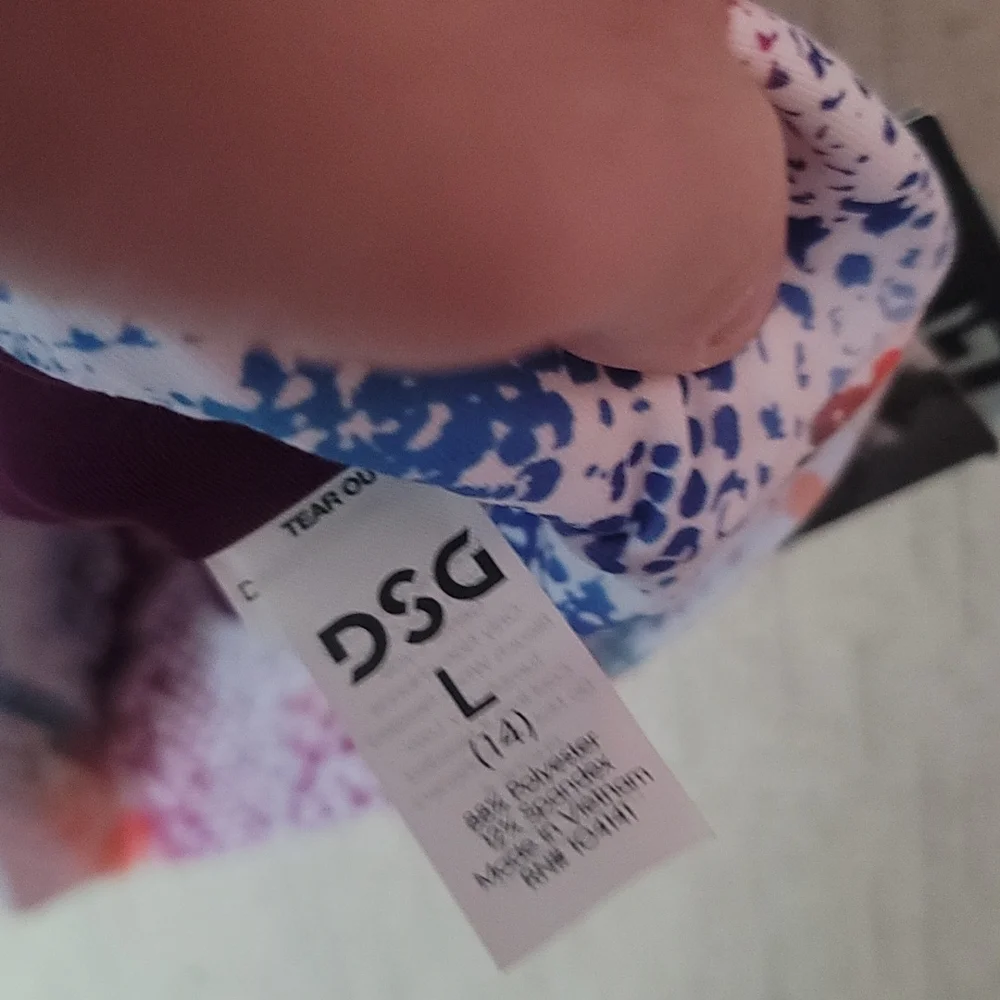 DSG DICKS SPORTING GOODS GIRLS HIGH NECK SPORTS BRA:RAINBOW SNAKESKIN: NWT: SZ L